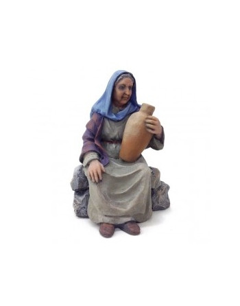 Abuela sentada con jarra Montserrat Ribes. 12 cm. 368.