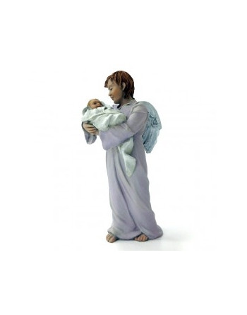 Ángel llevando Niño Jesús. Montserrat Ribes. 17 cm. 351.