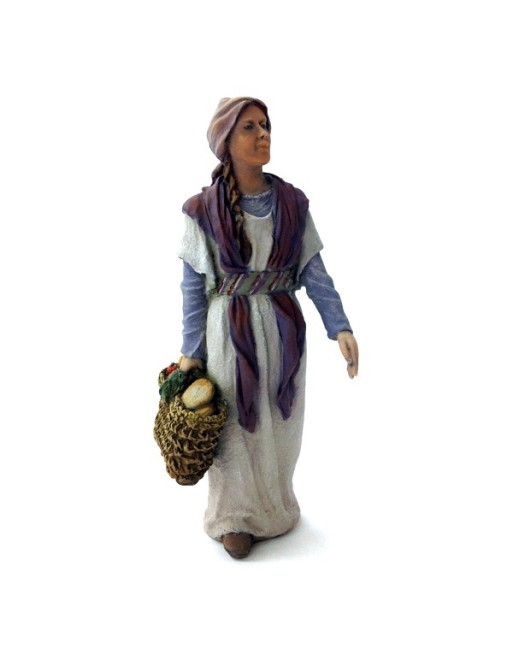 Pastora con cesta. Montserrat Ribes. 17 cm. 296.