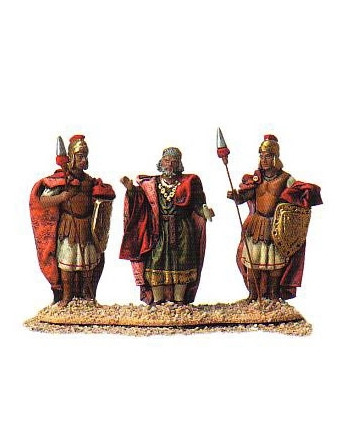 Herodes y dos soldados barro lienzado en 12 cm. 12.5919.