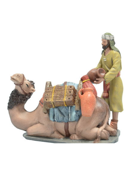 Camellero y camello cargado tumbado Ref.14033