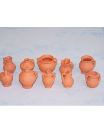 Blister cerámica mini 20 unidades, 10 modelos surtidos de 3,5cm.