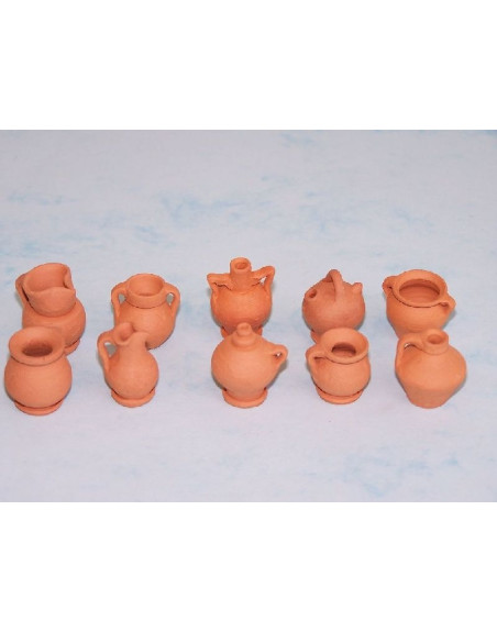 Blister cerámica mini 20 unidades, 10 modelos surtidos de 2,5cm.