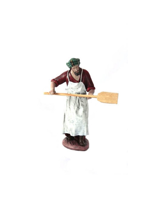 Panadero con pala de pan, barro lienzado. 1228-12