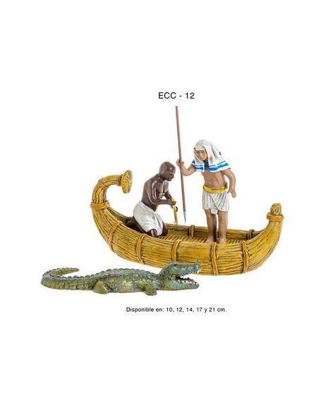 Grupo dos Egipcios cazando cocodrilos. ECC1210