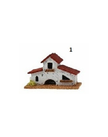 Casa techo rojo 9x4x6cm. C11212-1