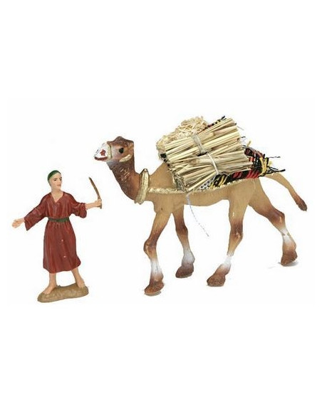 Camellero con camello plástico 7 cm. P31618-1.