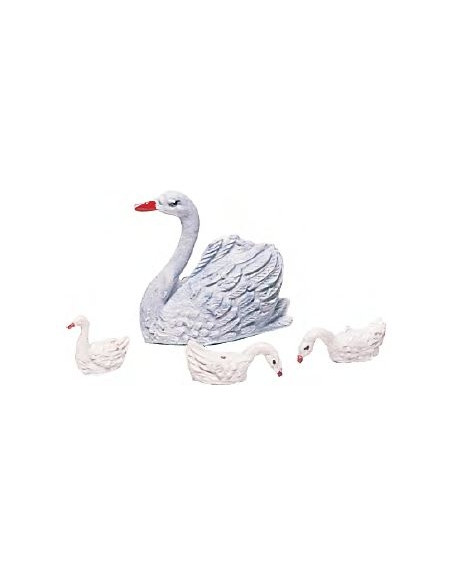 Cisne con crías  7cm. 00008.