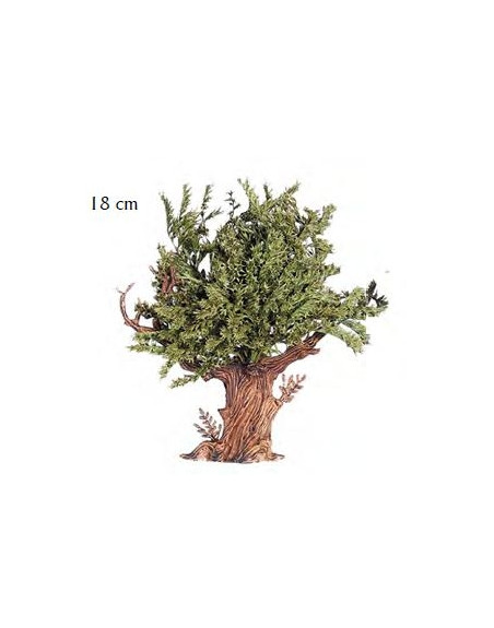 Árbol verde en 18cm fig. 10-12cm. 01100