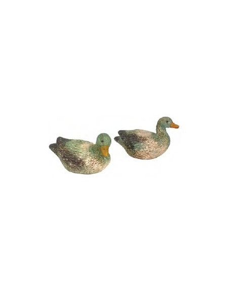 Patos nadando de marmolina para 10 y 12 cm.