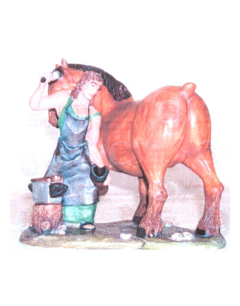 Herrador con caballo 16cm. C851