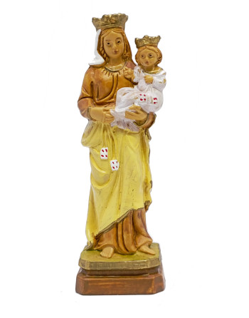 Virgen del Carmen en resina.